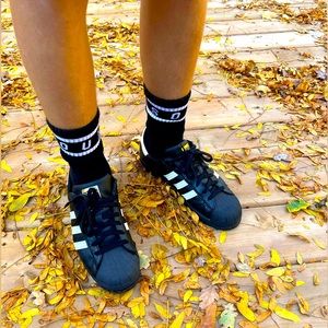 Adidas Originals Superstar Black Men US 8.5 Leather